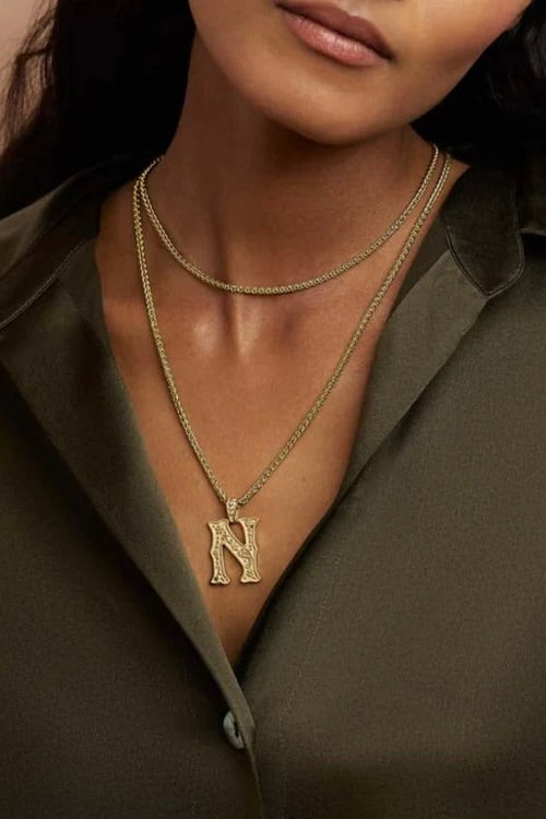 LARGE SOUTHWESTERN ALPHABET CHARM "G"