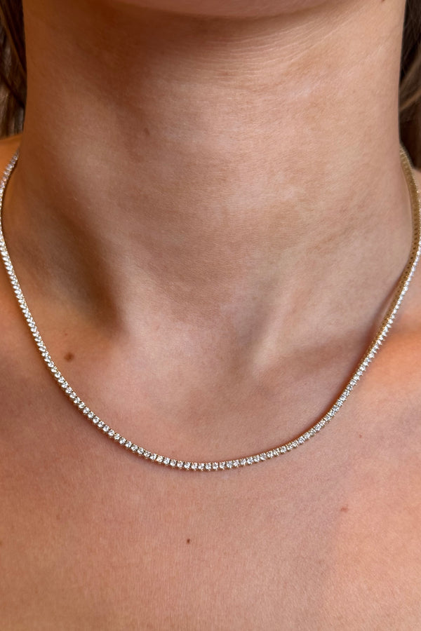 3-CLAW TENNIS NECKLACE