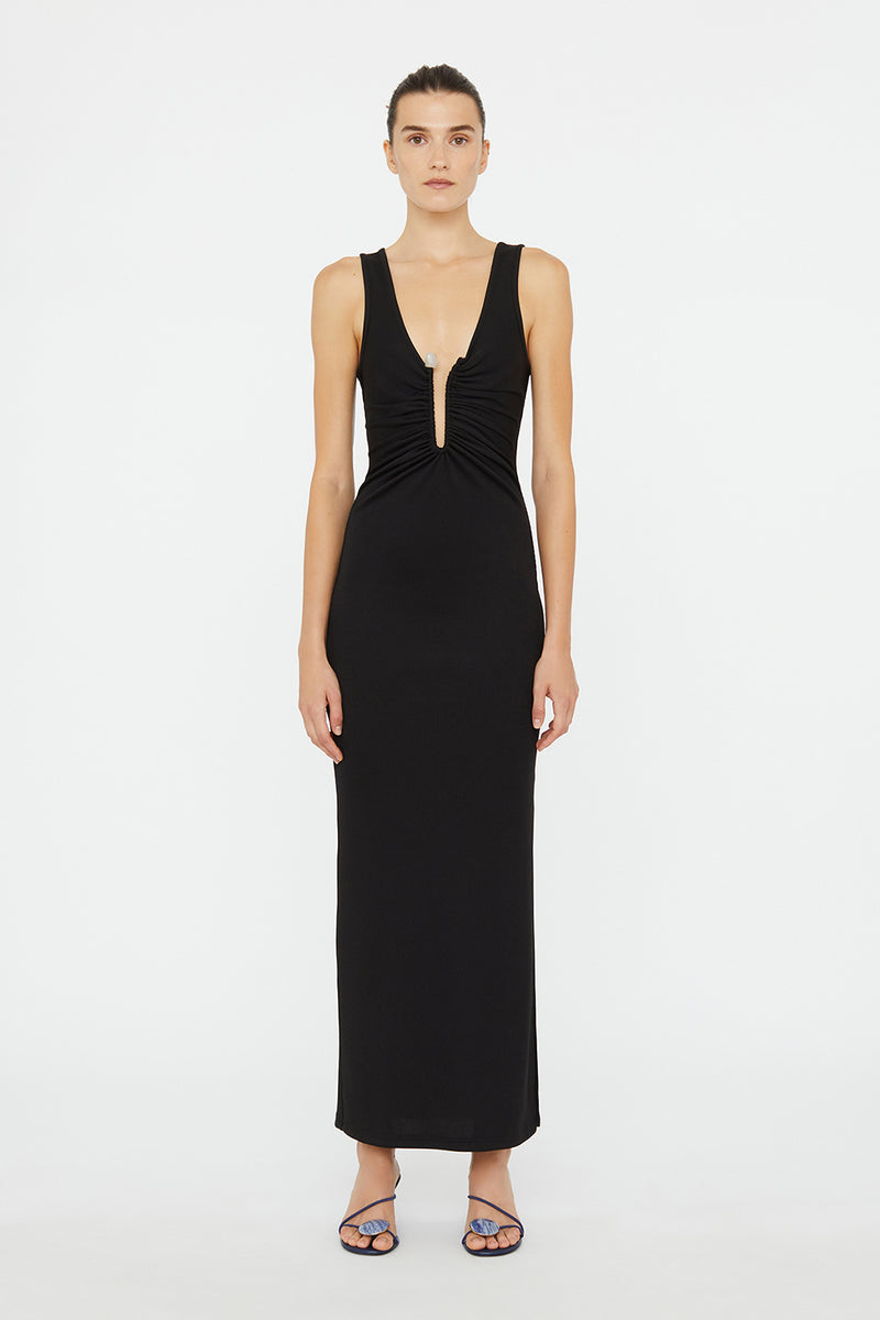 CRYSTAL PIN TANK DRESS