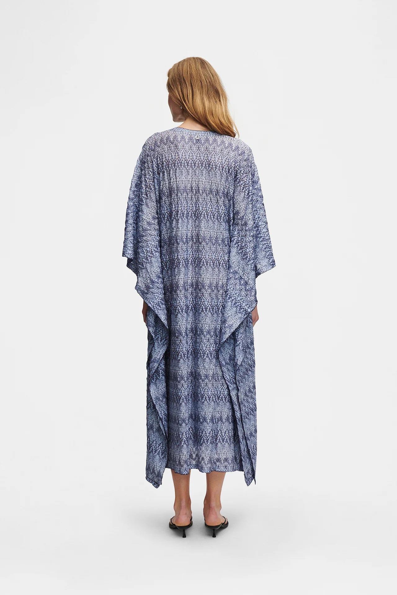 BLUE & GOLD KNIT KAFTAN