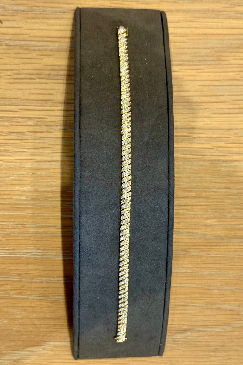 PAVE WAVY TENNIS BRACELET