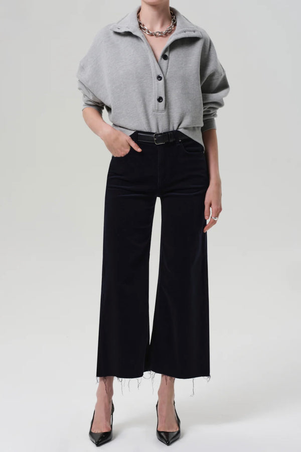 LYRA WIDE LEG CROP IN CORDUROY