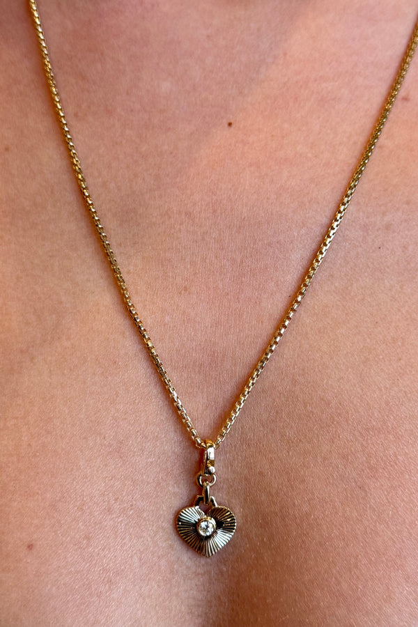 MINI FLUTED HEART CHARM