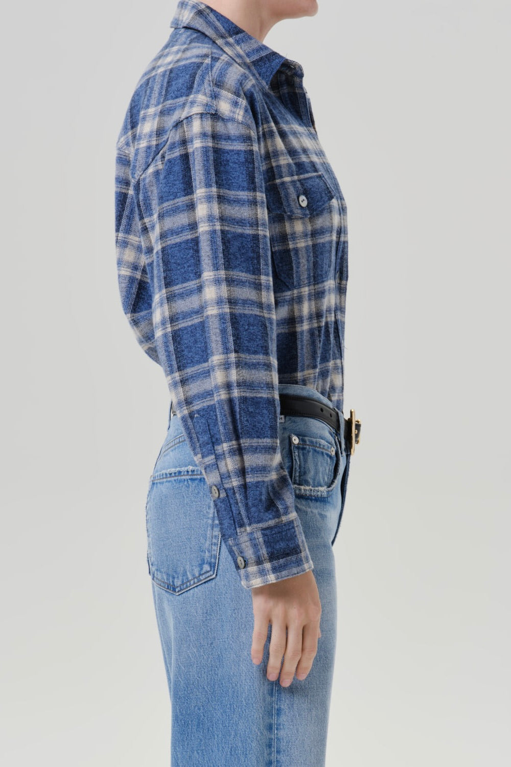 VINTAGE LONG BUTTON UP SHIRT