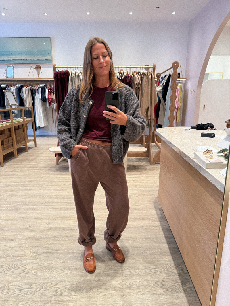 CHARLENE CROPPED WELT POCKET JACKET