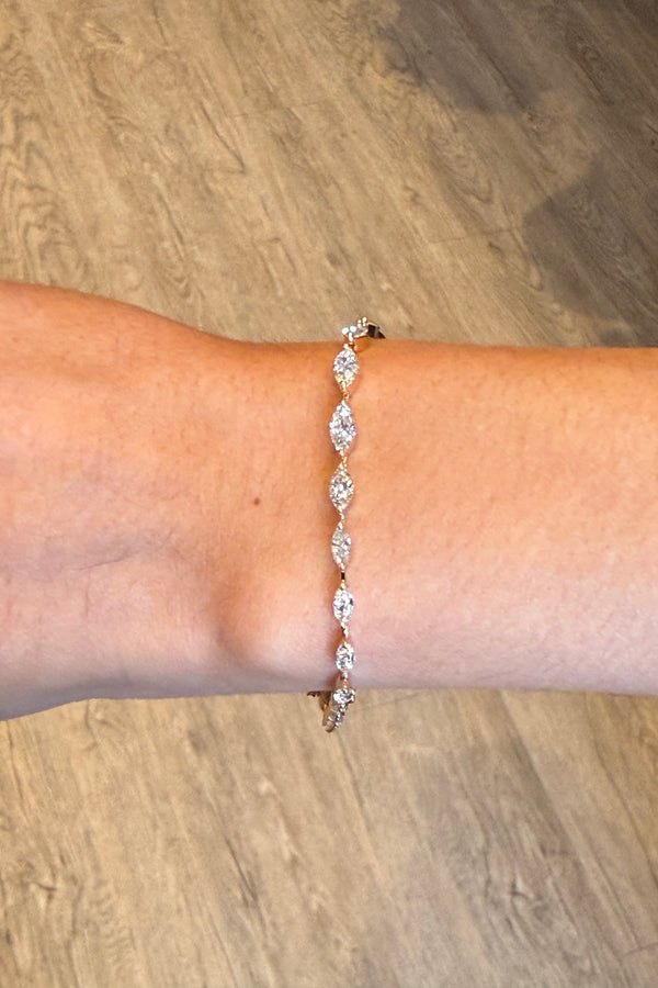 MARQUISE RUBY & DIAMOND BRACELET