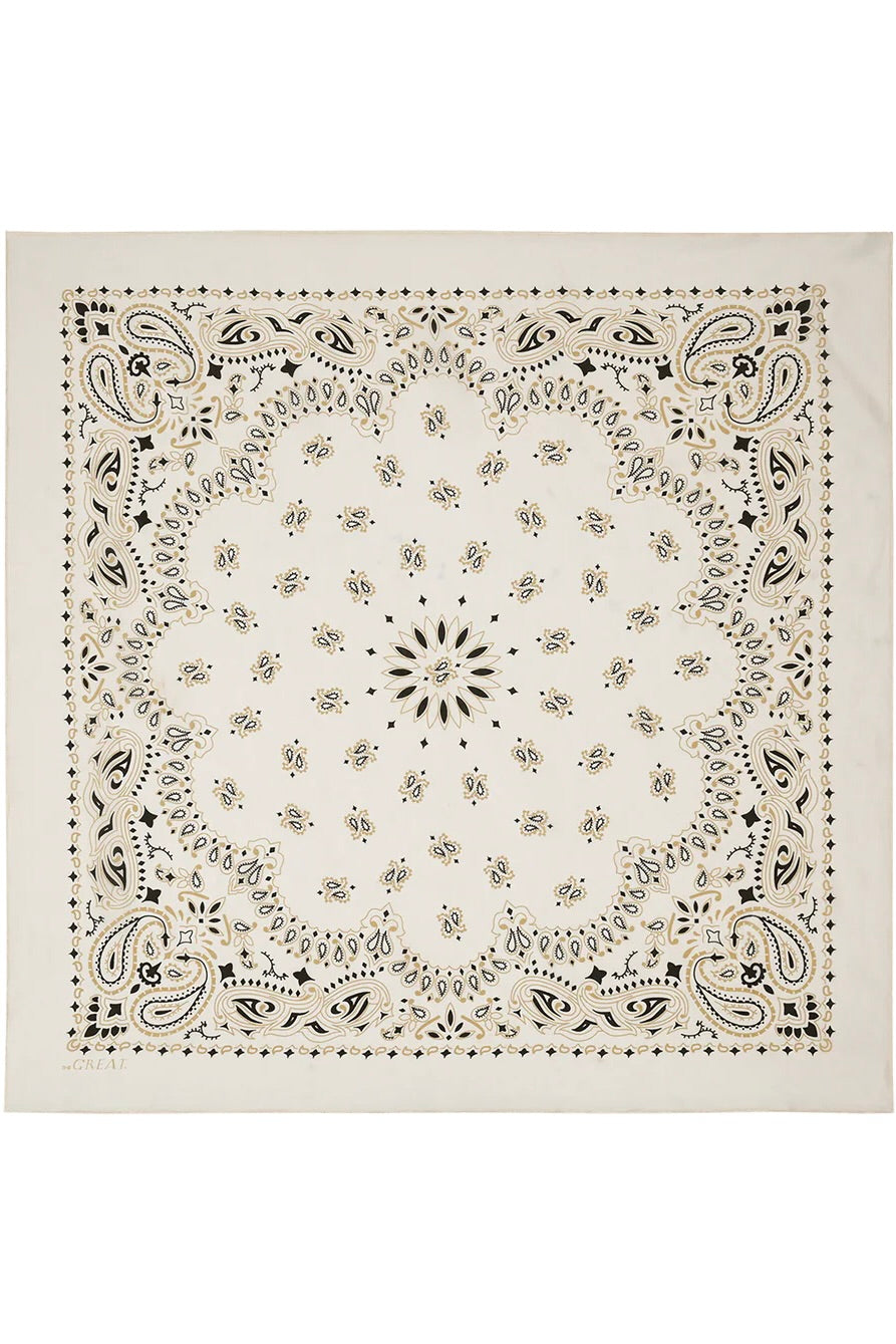 THE SILK BANDANA IN CREAM