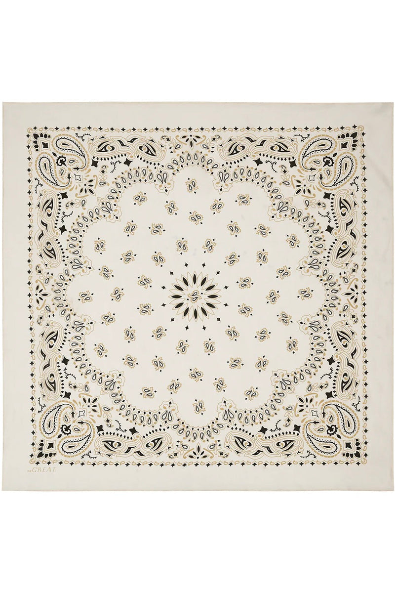 THE SILK BANDANA IN CREAM