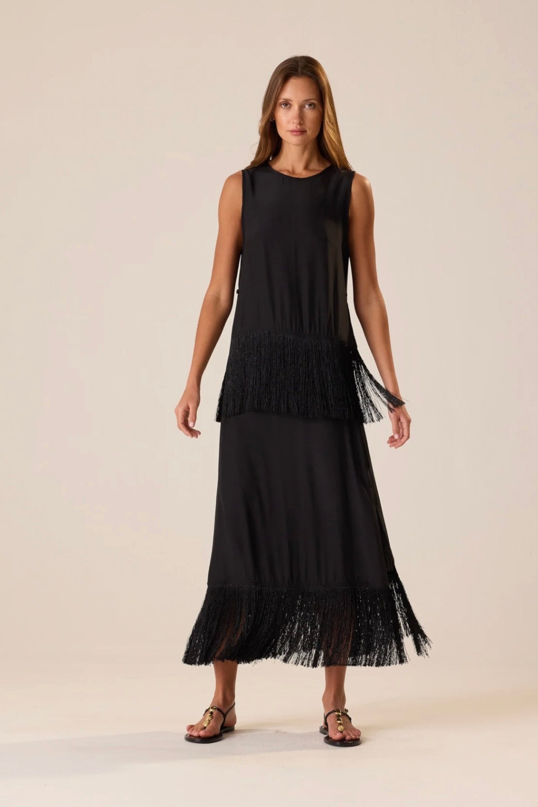 JESSIE FRINGE SILK TOP