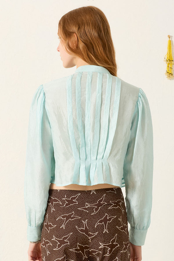 RYLAND MORNING DEW SILK SHIRT