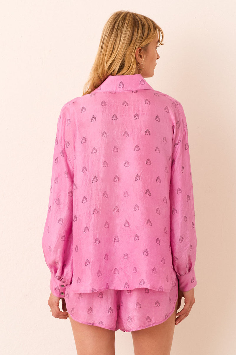 EMERY FUCHSIA HEART SHIRT