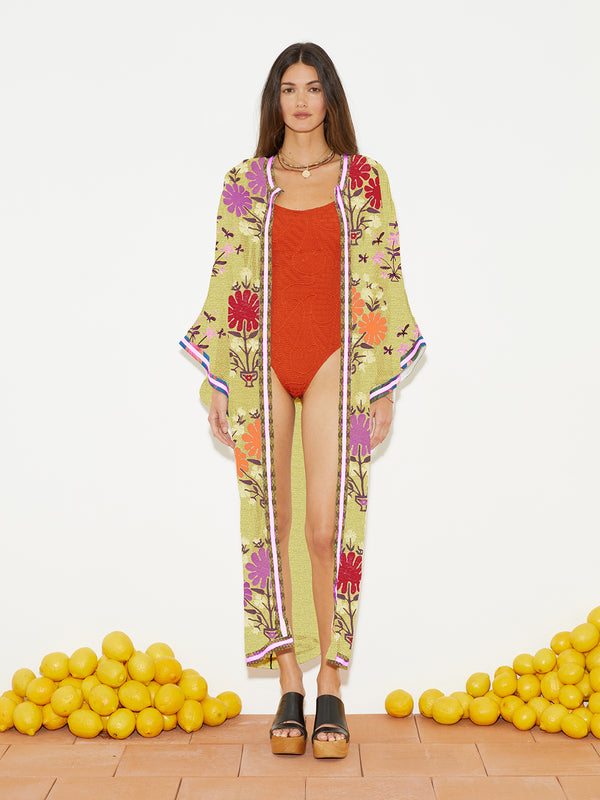 EDEN EMBROIDERED ROBE