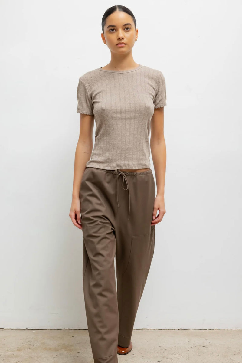 POINTELLE SLIM FIT TEE
