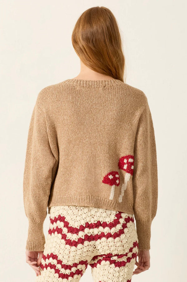 SAMMI MUSHROOM KNIT CARDIGAN