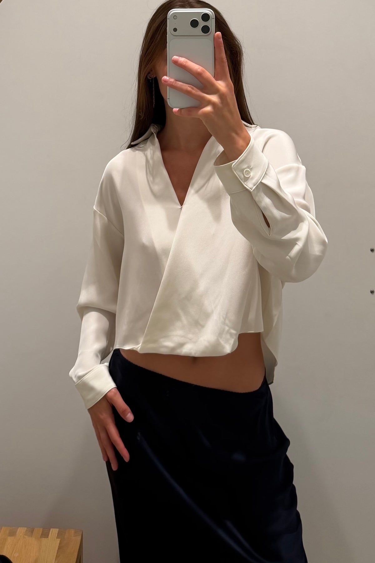 TROPEZ B TWISTED WRAP SHIRT