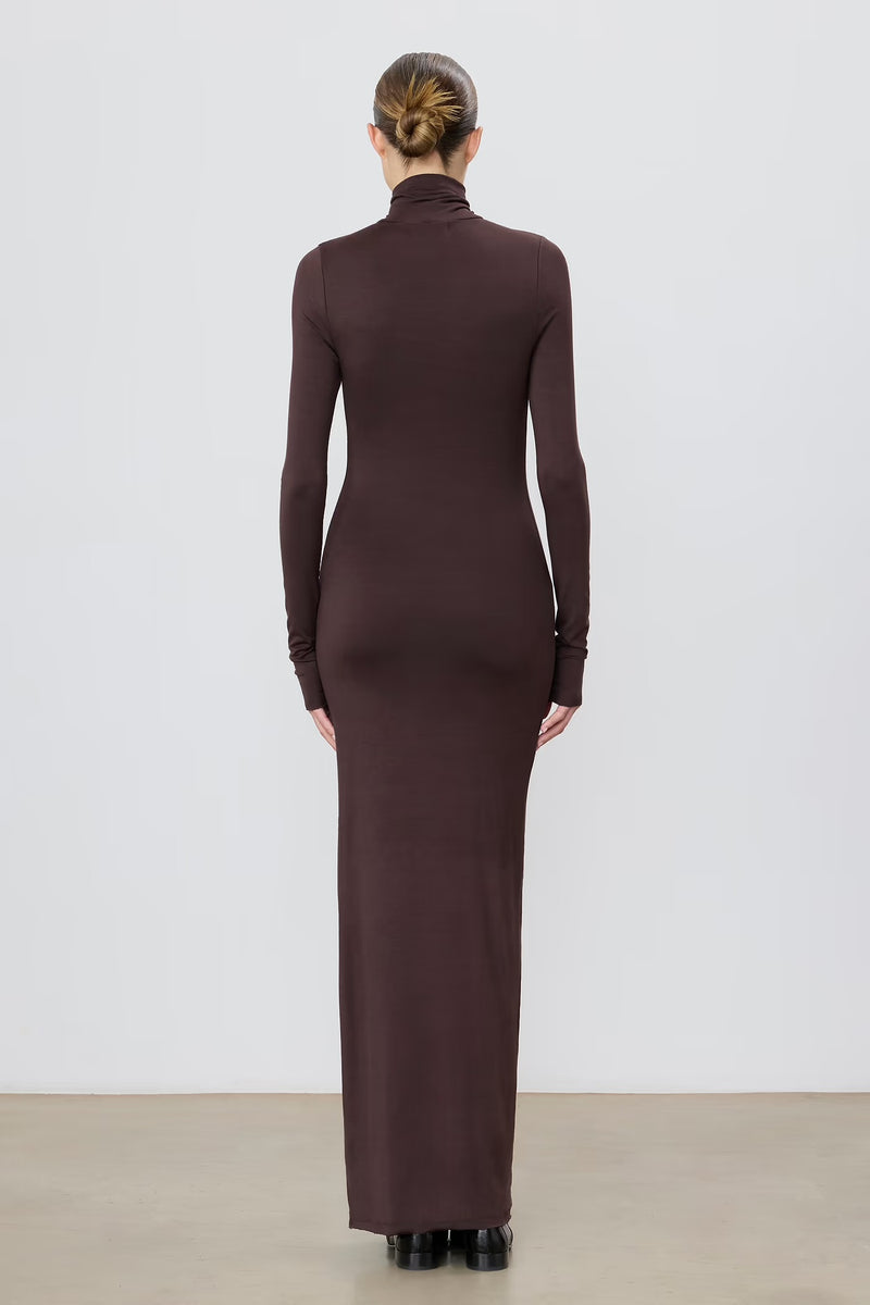 TURTLENECK MAXI DRESS