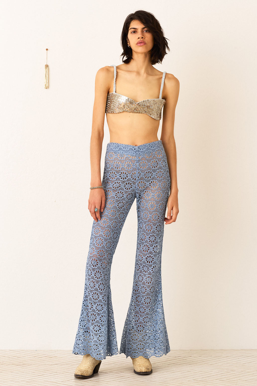 FARAH POWDER BLUE DAISY PANT