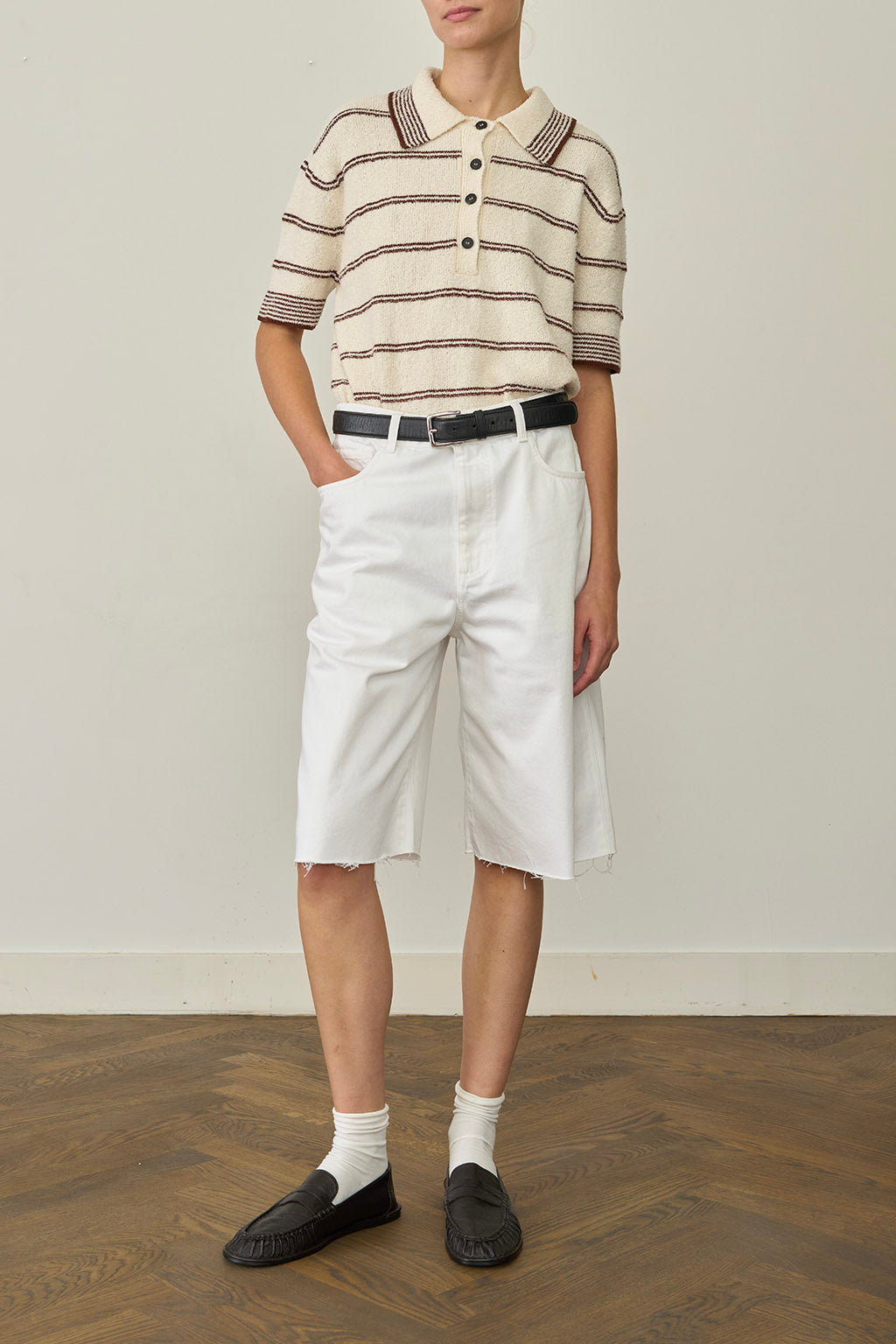POLO EN ÉPONGE RAYÉ