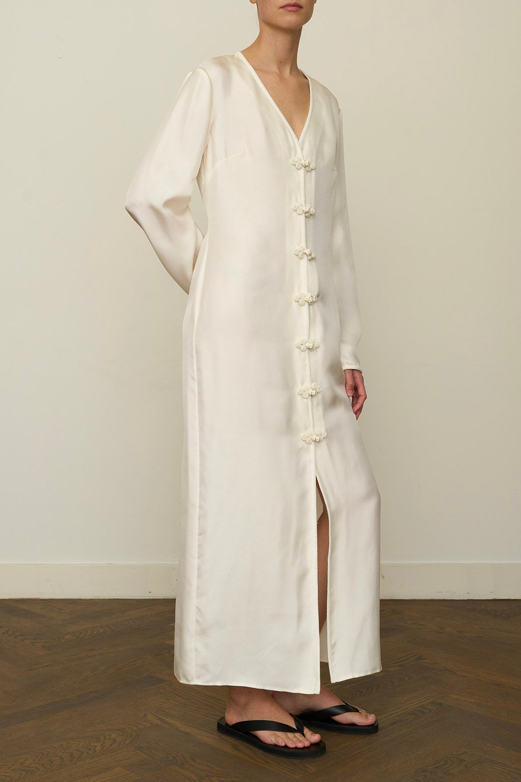 PANKOU CLOSURE SILK DRESS