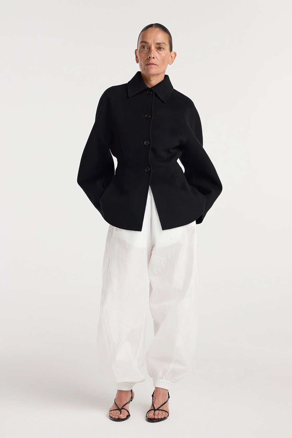 DOUBLE FACED SCULPTURAL JACKET