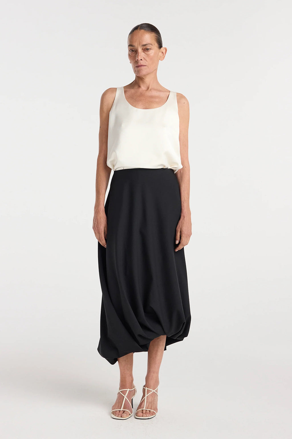 SATIN SCOOP NECK TOP *pre-order*