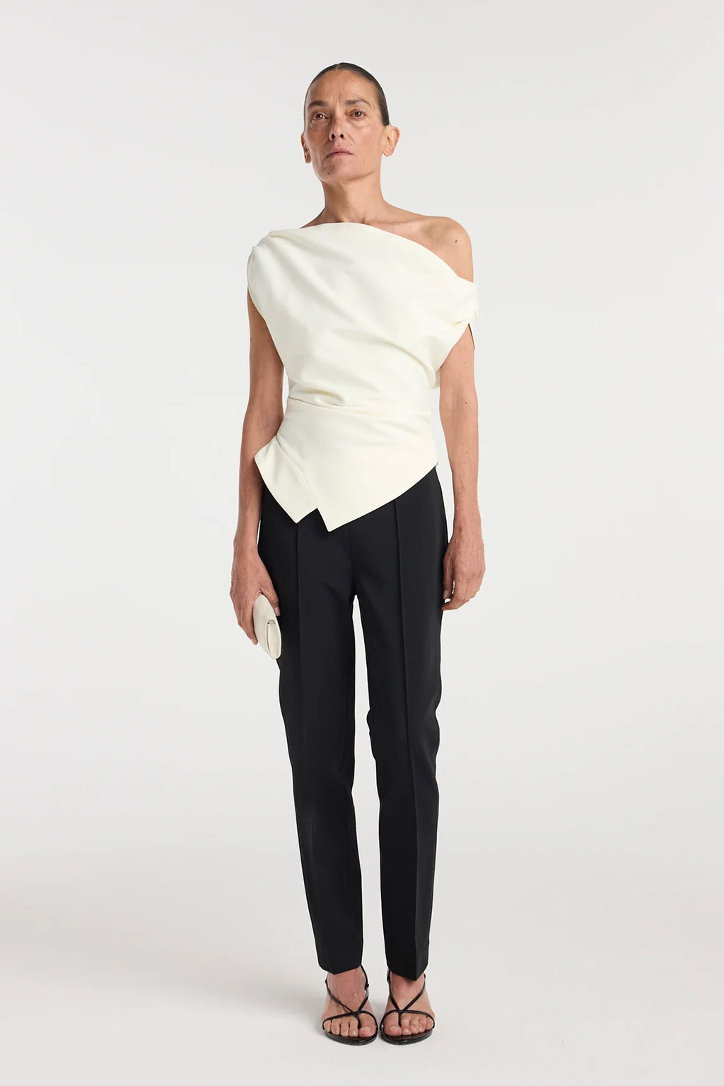 CIGARETTE LEG TAILORED TROUSERS *pre-order*
