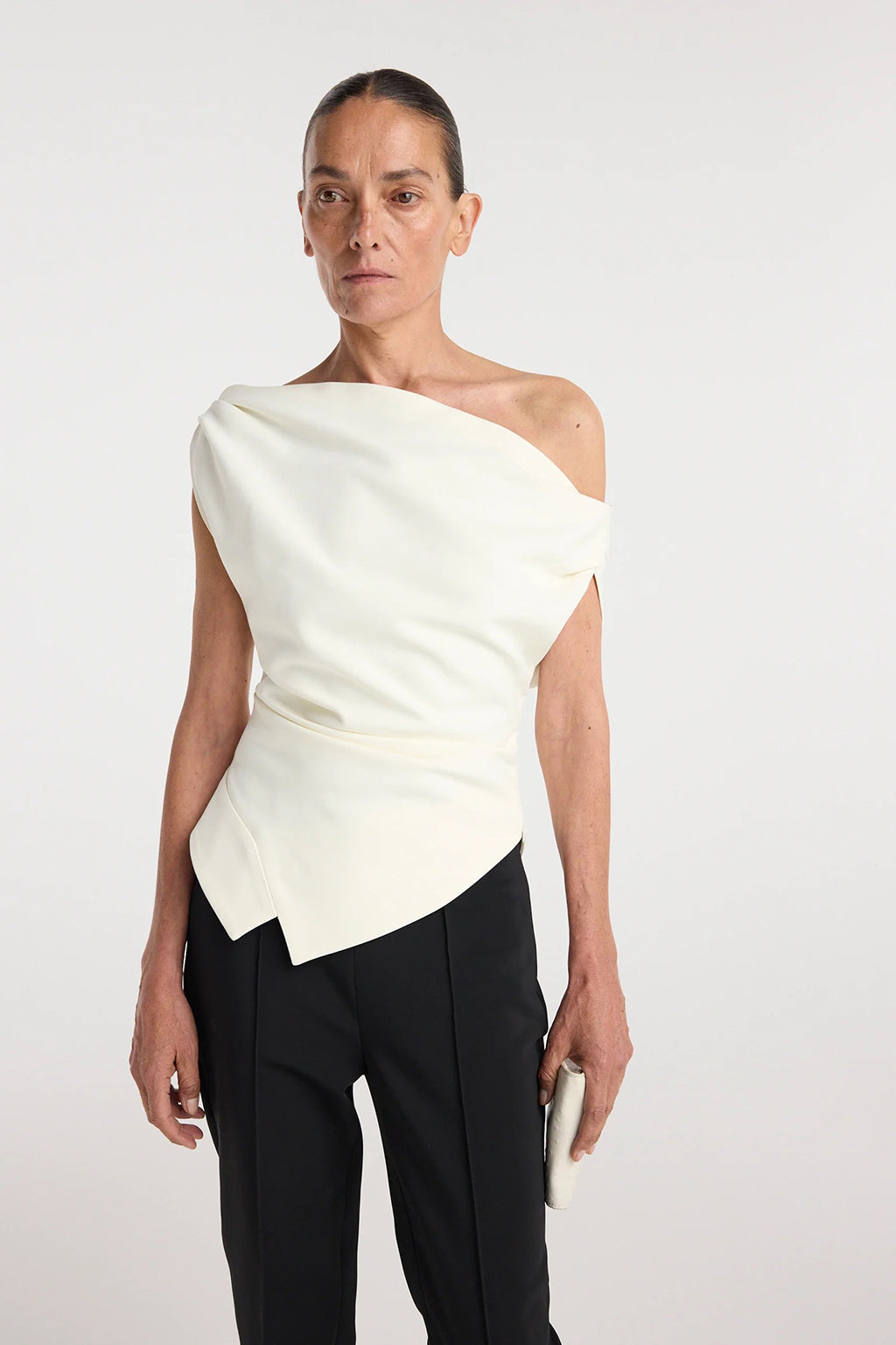 OFF THE SHOULDER LAPEL TOP *pre-order*
