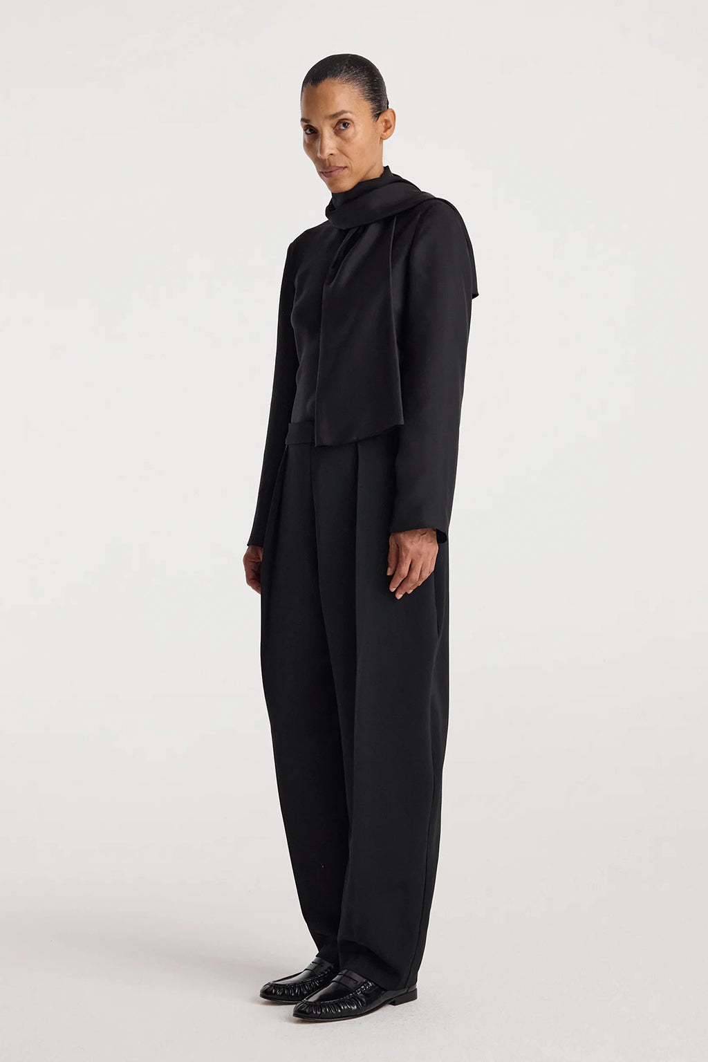 SILK FOULARD TOP