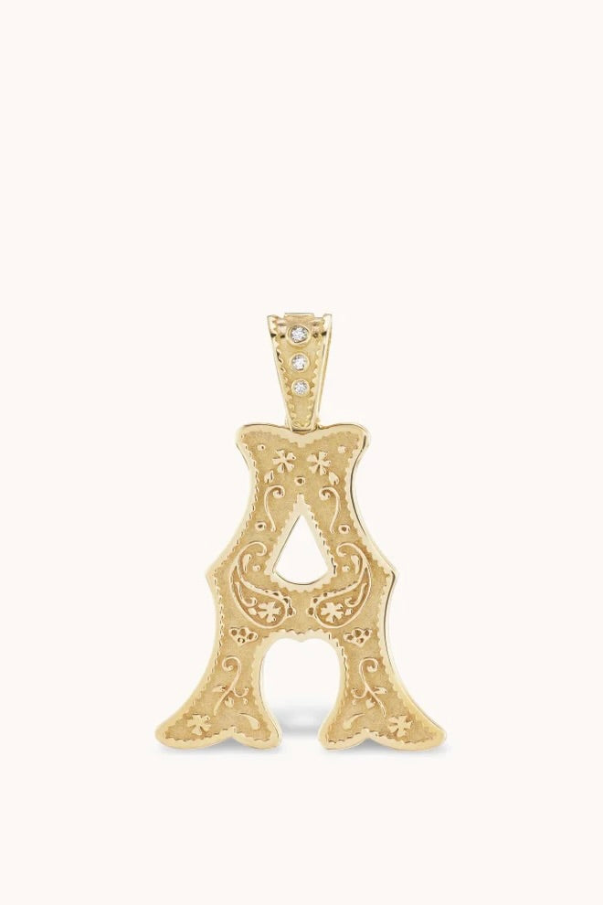 LARGE SOUTHWESTERN ALPHABET CHARM "G"