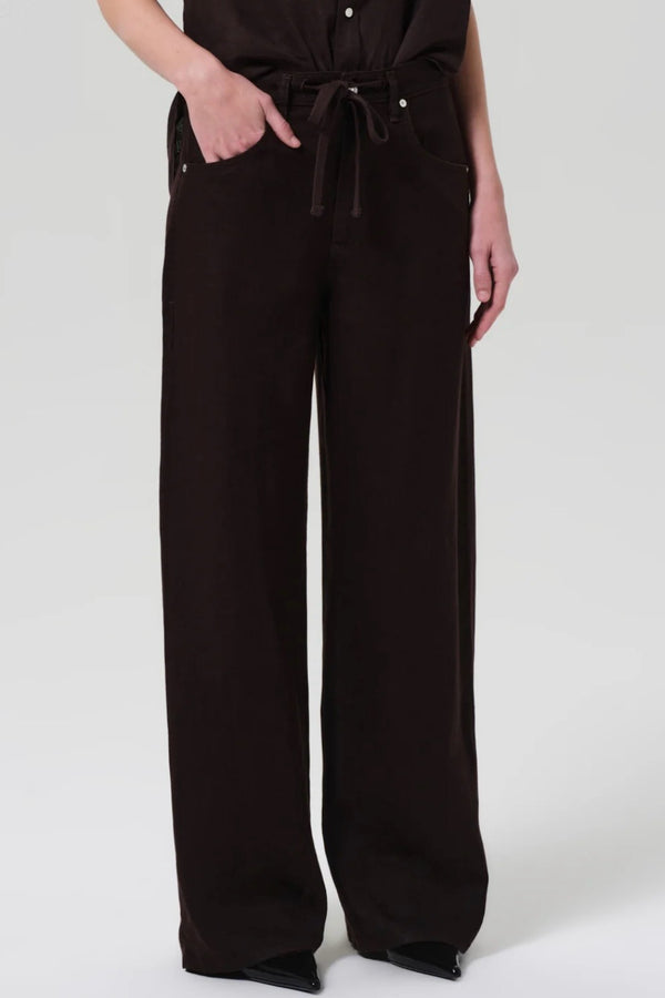 BRYNN DRAWSTRING LINEN TROUSER