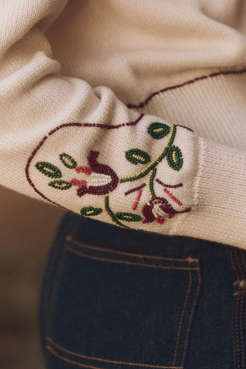 THE WESTERN BEADED CARDIGAN