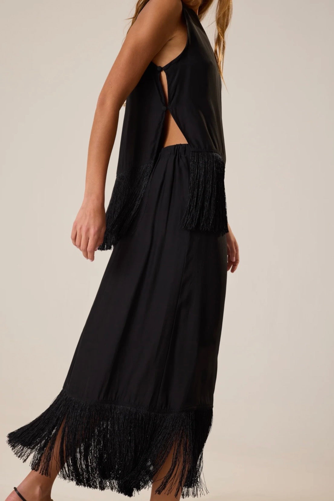 JESSIE FRINGE SILK TOP