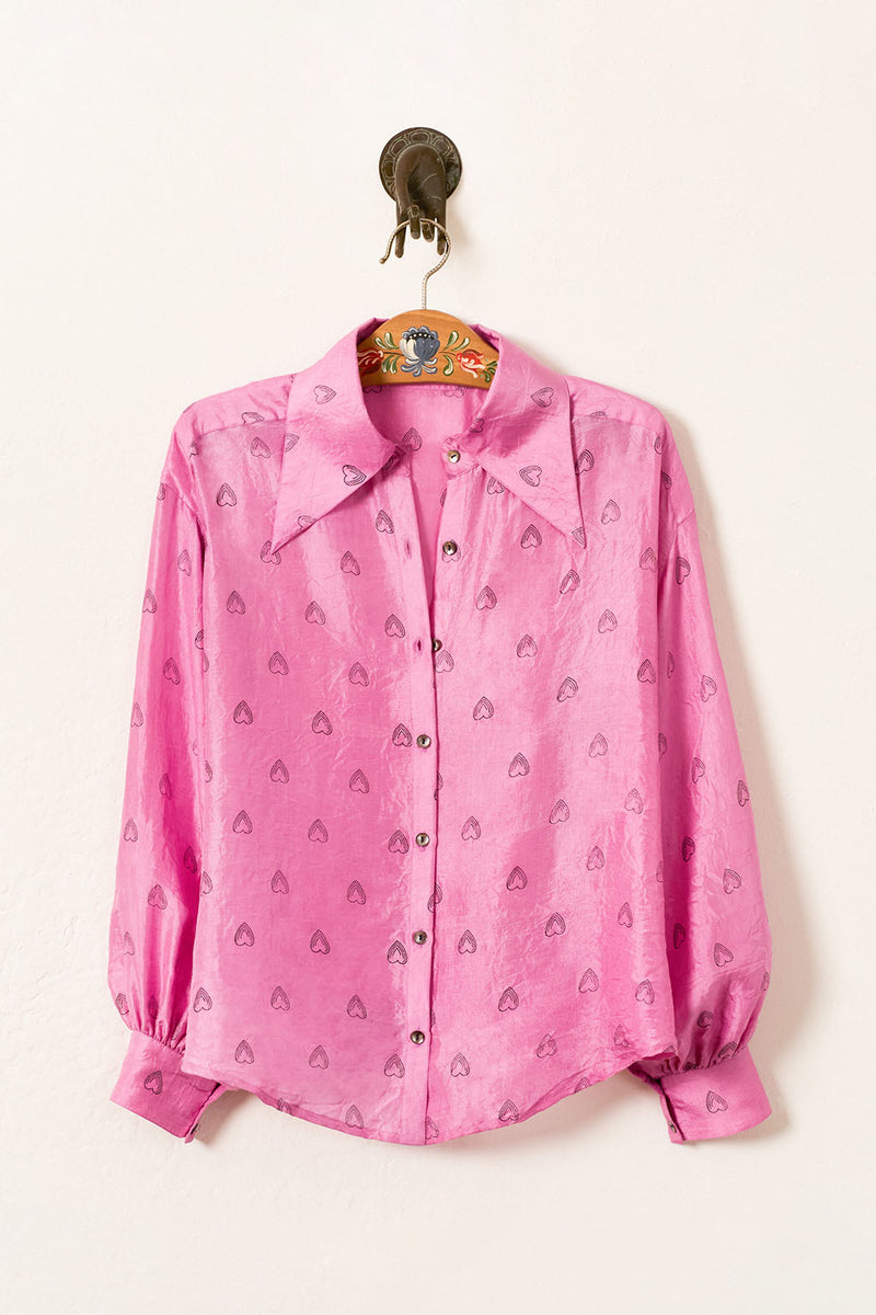 EMERY FUCHSIA HEART SHIRT
