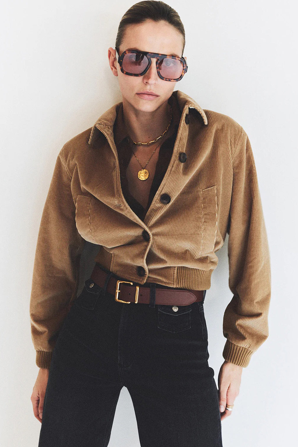 LOLA EVE CORUROY BOMBER