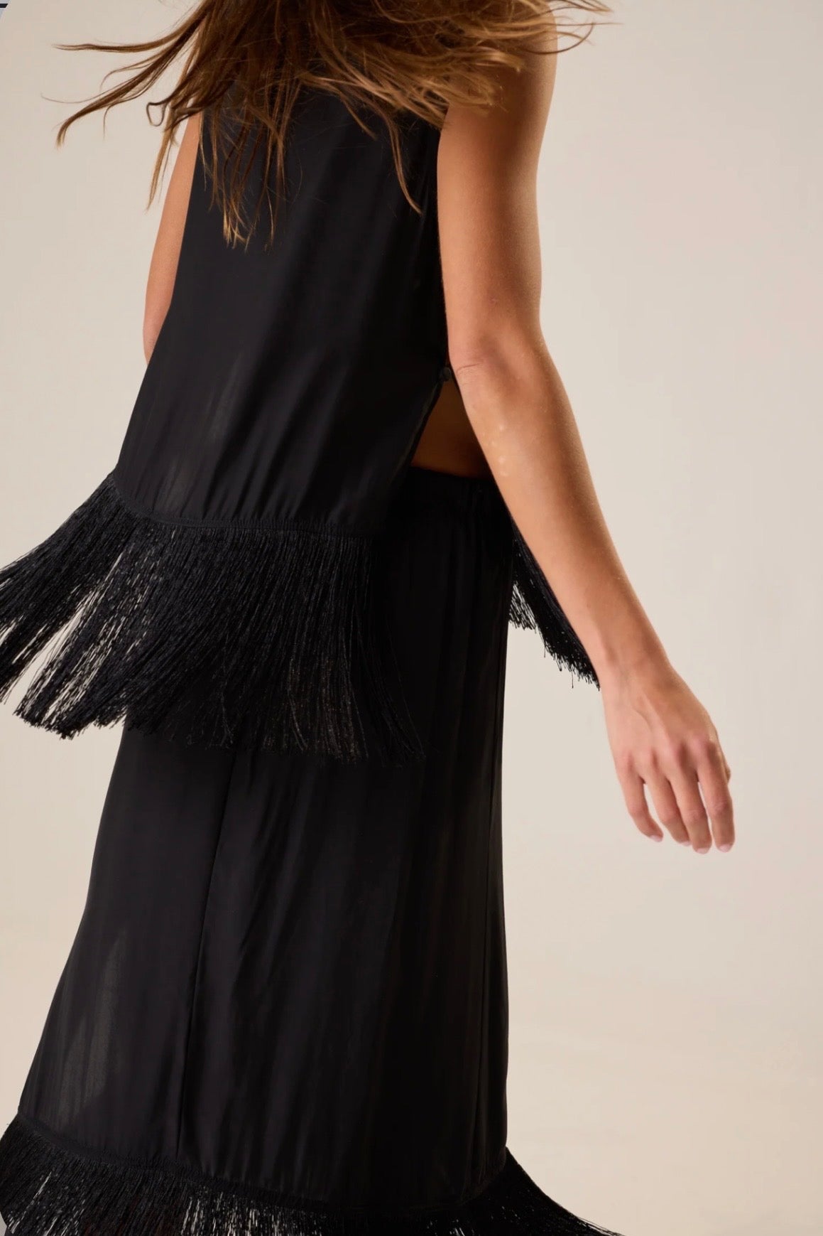 JESSIE FRINGE SILK TOP