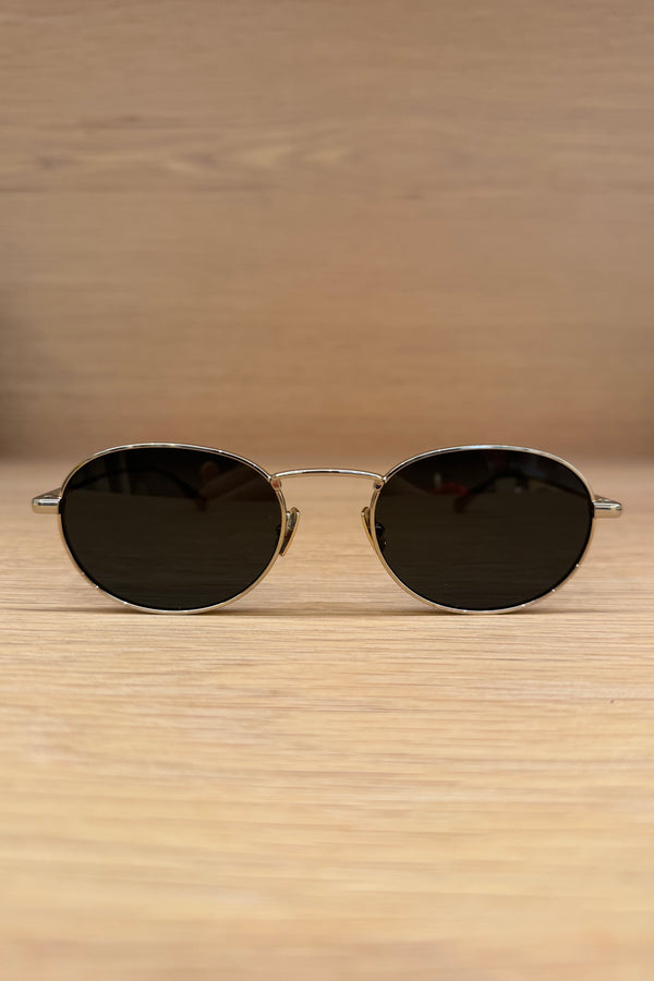METAL GOLD OVAL SUNGLASSES - SL 799