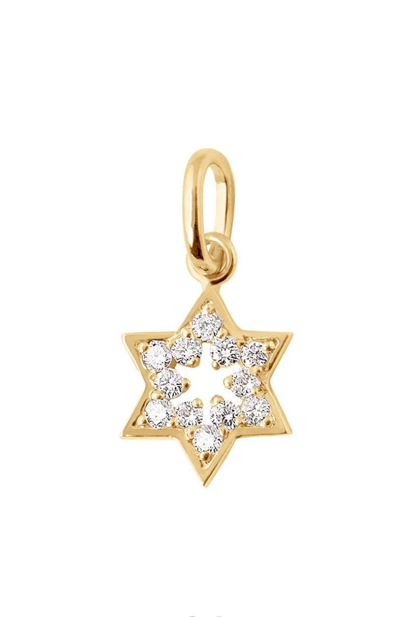 DIAMOND STAR OF DAVID PENDANT