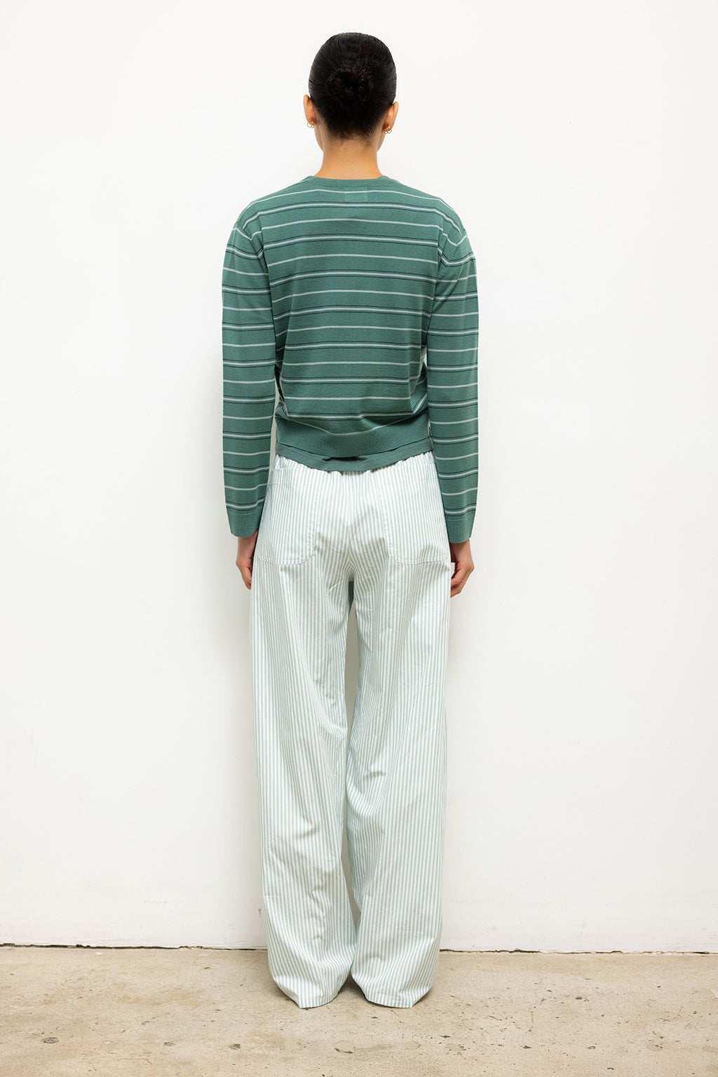 PANTALON LARGE RAYÉ YOSHI