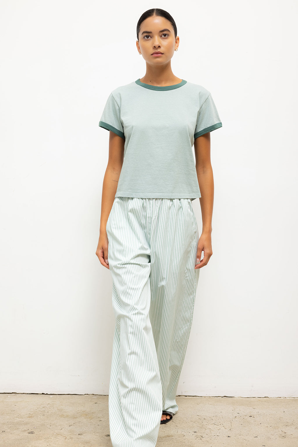 YOSHI STRIPE WIDE LEG PANT