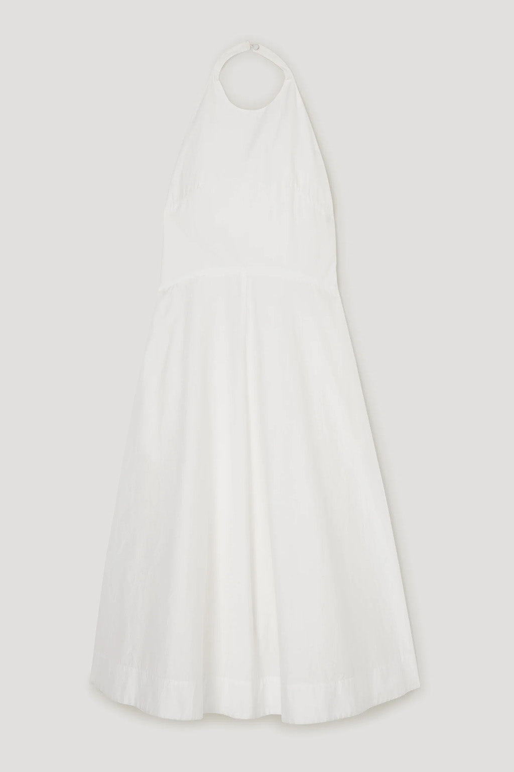 ROBE HALTER EN COTON TEXTURÉ