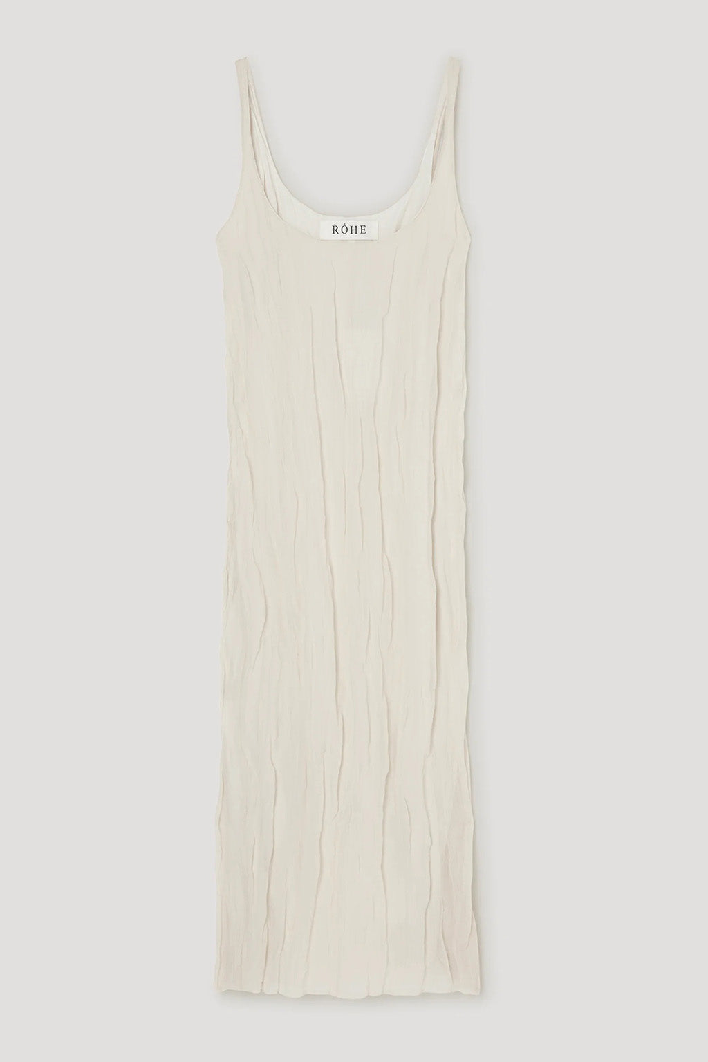 ROBE TEXTURÉE À COL CARRÉ