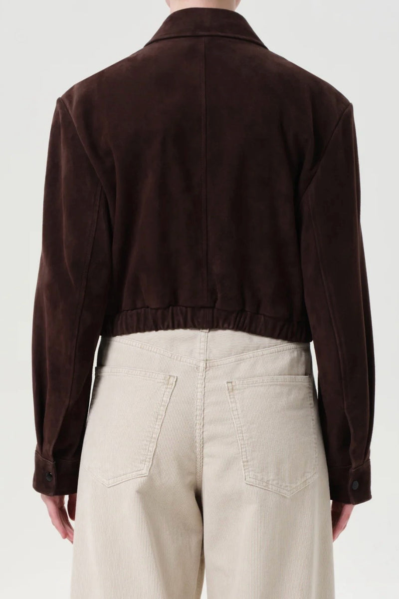 NAHLA CROPPED SUEDE JACKET