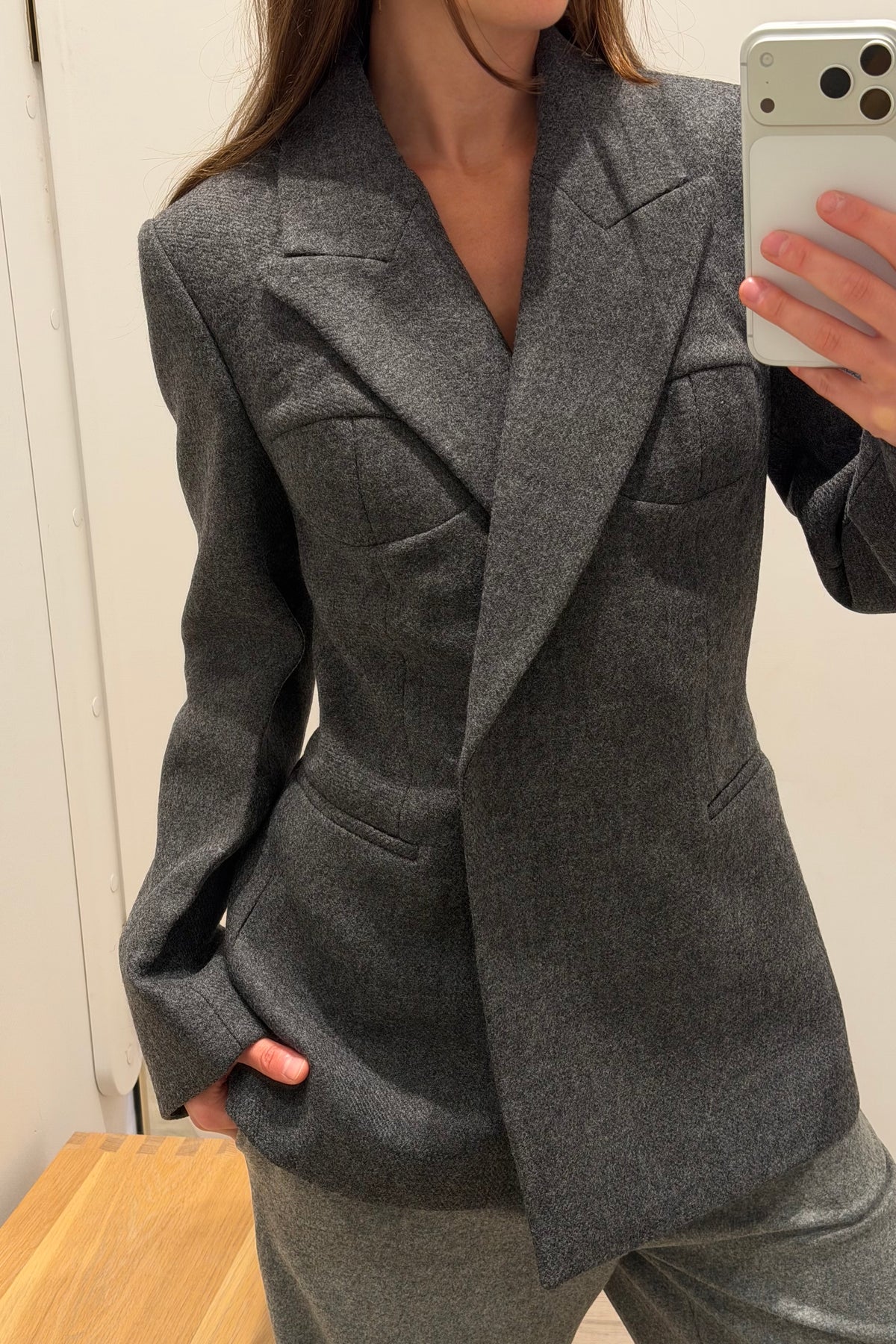 CUP DETAILED BLAZER