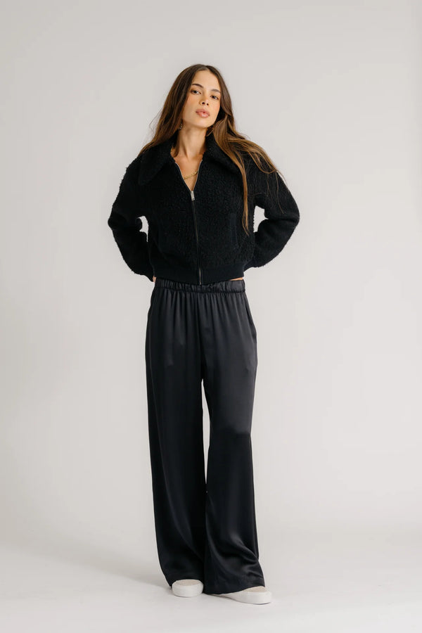BRYNN WIDE LEG SILK PANT