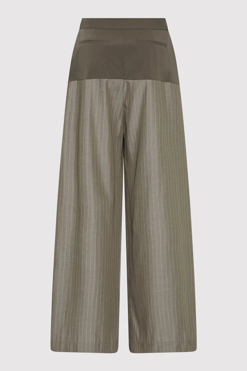 PANTALON DÉCONTRACTÉ À SURPIQÛRES