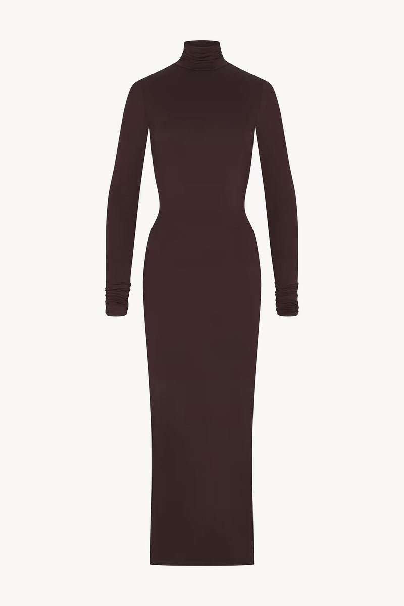 TURTLENECK MAXI DRESS