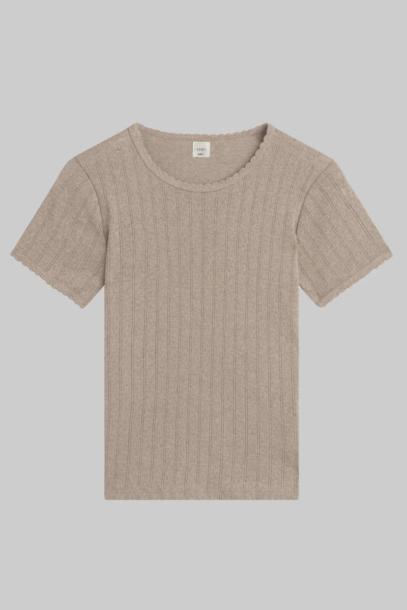 POINTELLE SLIM FIT TEE