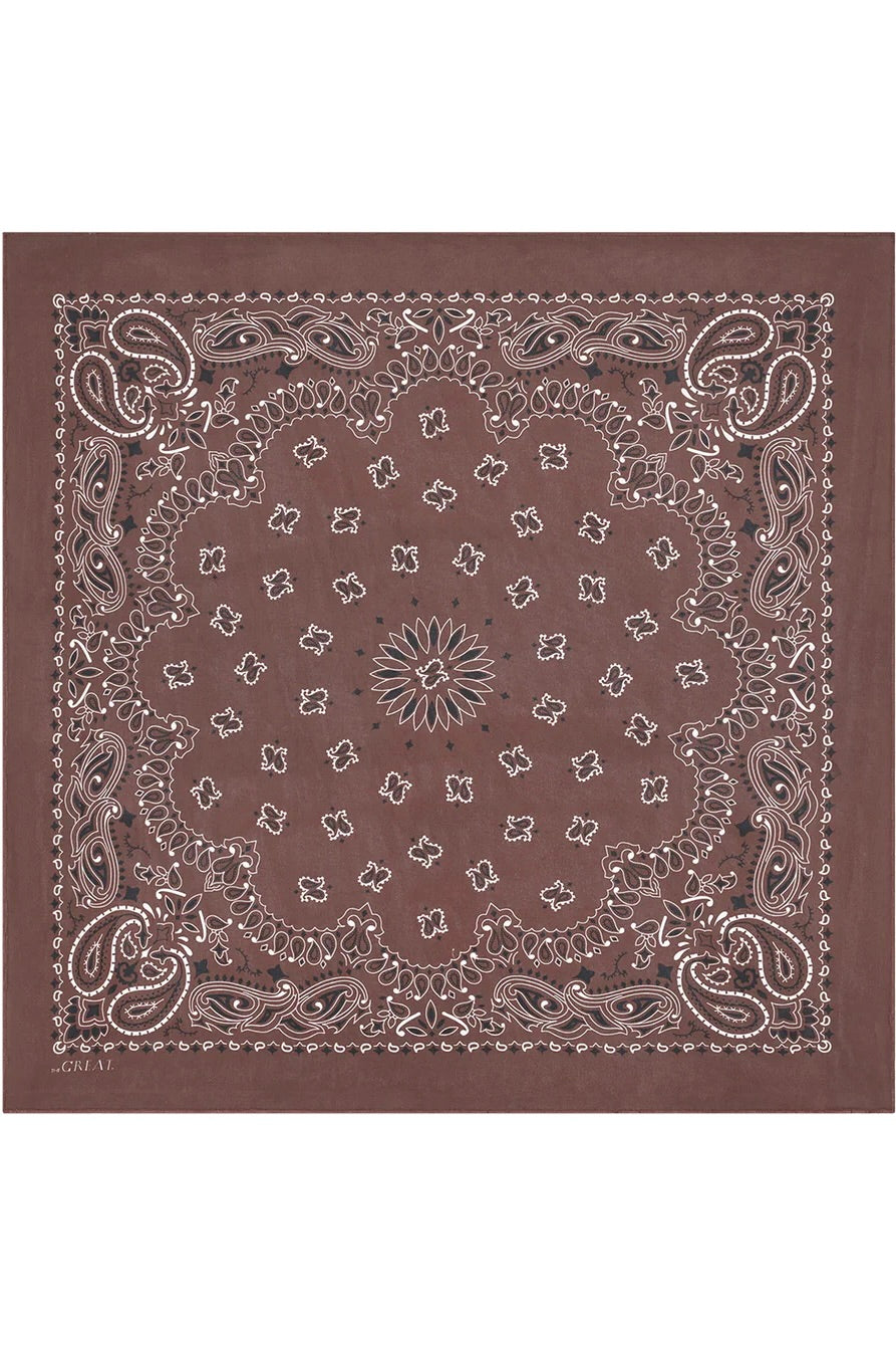 THE SILK BANDANA IN CHOCOLATE