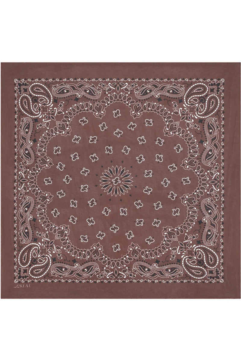 THE SILK BANDANA IN CHOCOLATE