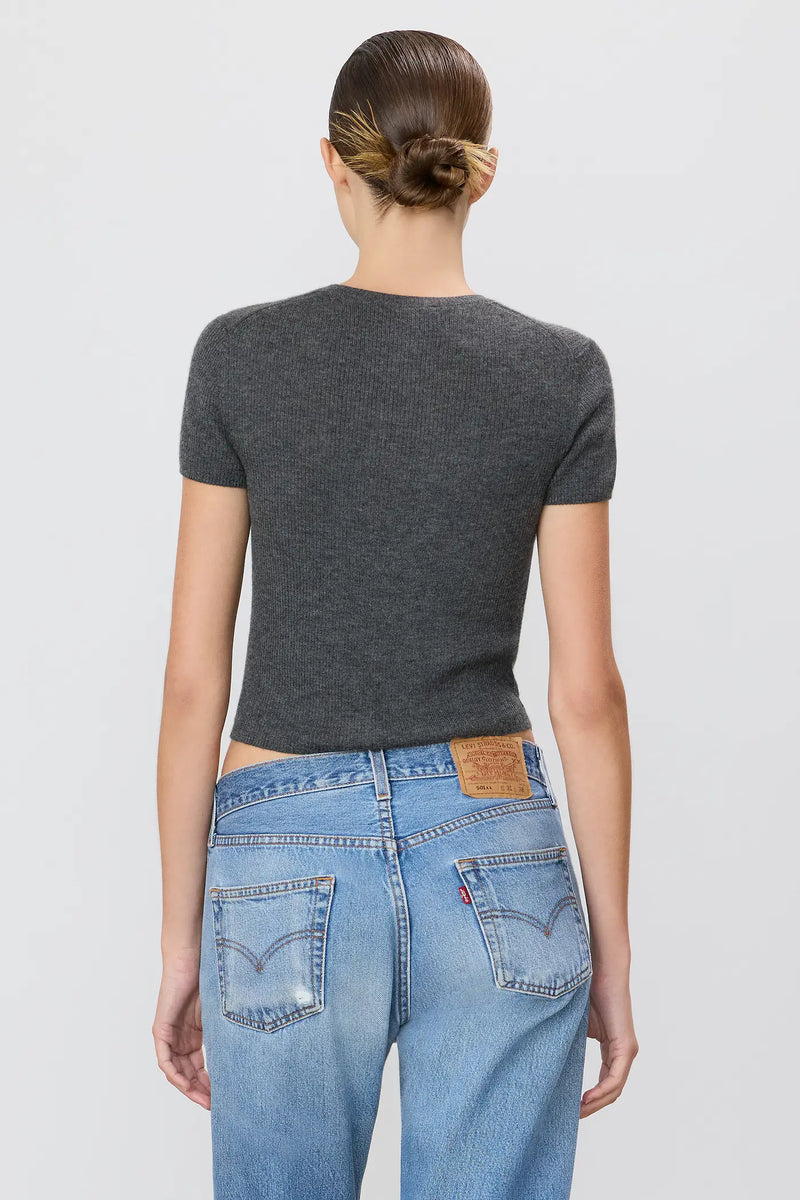 RIB STITCH BABY TEE